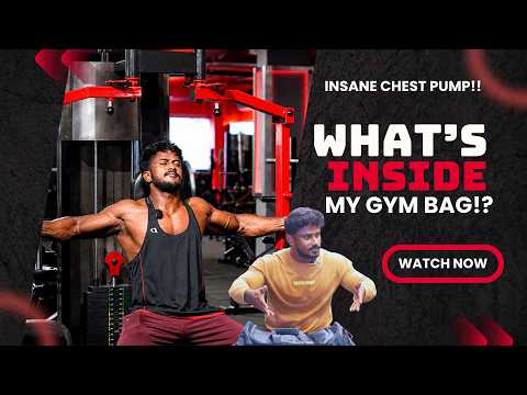 What’s Really Inside My New Gym Bag? | Support Supplements for Enhanced Bodybuilding | Chest Day 💪