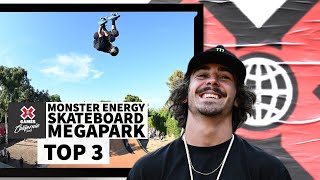 Monster Energy Skateboard MegaPark: TOP 3 | X Games California 2023