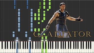 Now We Are Free Gladiator Theme - Hans Zimmer [Piano Tutorial] (Synthesia)