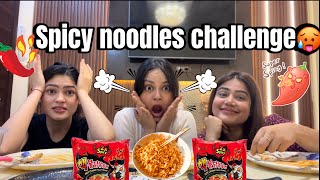 Ufff Ufff Mirchii🌶️||Spicy noodles challenge🥵|| Craziest dare OMG🤣||#youtube #challenge| Charu verma