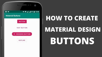 Android Tutorial - How to create material design buttons in Android