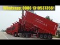 China factory durable tipper semi trailer & how rear dump trailer work