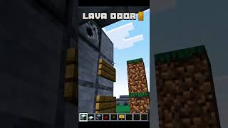 How to make lava Door 🚪 #minecraft #shorts #gaming