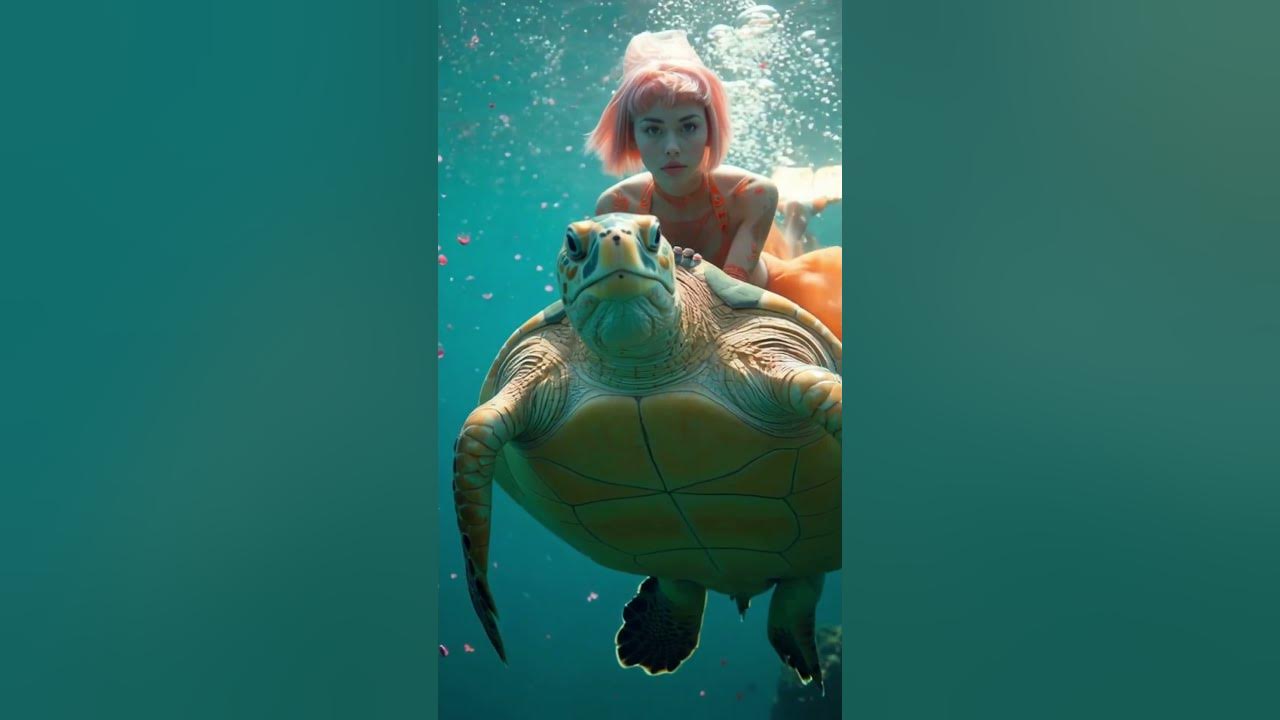 Underwater Riding the Sea Turtle — Watch This Video 5 Times and Everything Will Start to Change][