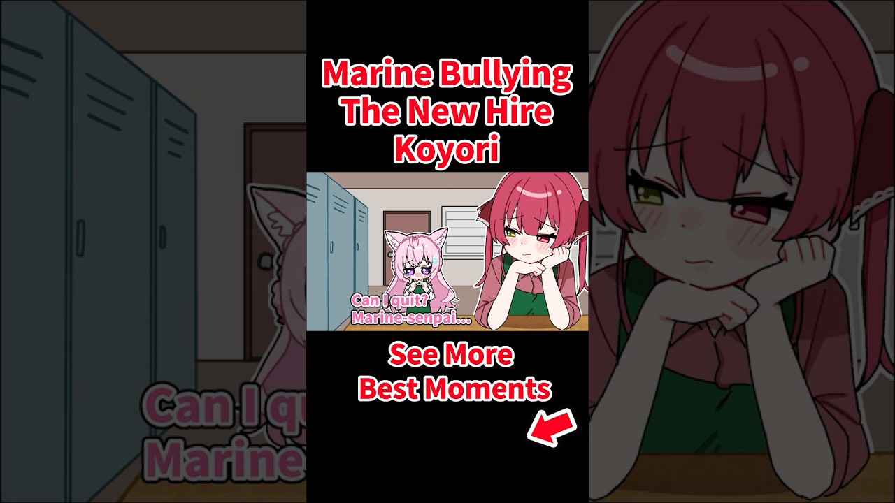 Marine bullying the new hire Koyori【Hololive AnimationClip/ENG sub】