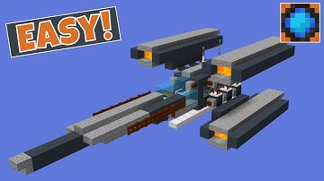Minecraft Spaceship! Full Tutorial, Easy!