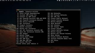 PowerVS Actions: simple bash script to wrap ibmcloud commands