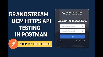 Grandstream UCM HTTPS API-testen in Postman | #grandstream #api #postman