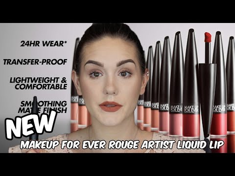 Video: Gjøre opp for alltid Artist Liquid Matte Lipstick 207 Raspberry Review