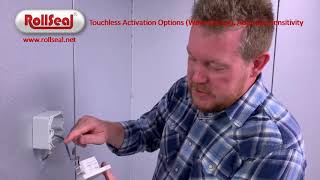 Touchless Activation - Internal Wave Sensor, Adjusting Sensitivity