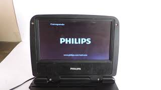 Dvd Portátil Philips Pet736 Usado So Funciona Usb Vj Video