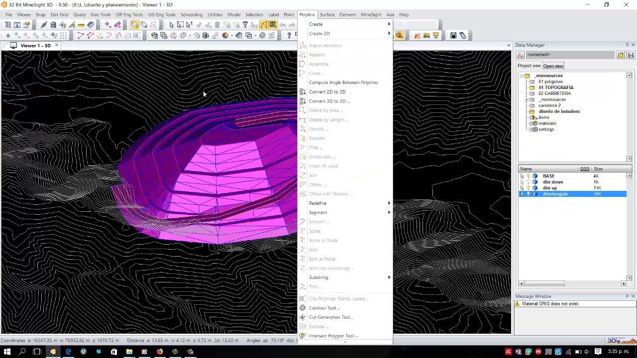 tutorial dist down minesight