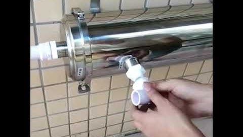How to install SS UF water filter