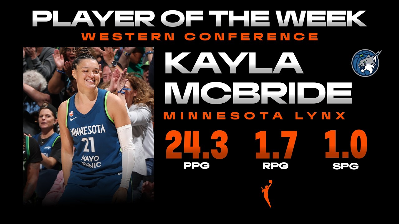 Western Conference Player of the Week- Kayla McBride
