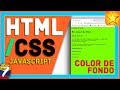 ▷ Cómo agregar COLOR DE FONDO en HTML 🚦