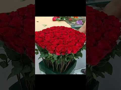 How To Make 200 Red Roses Bouquet | Flower Bouquet | Red Rose Bouquet | #shorts