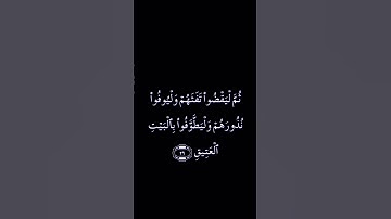 تلاوة عطرة من سورة الحج بصوت الشيخ عبدالله المطرود