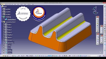How to create a mechanical part using Generative Shape Design and CATIA Part Design 99