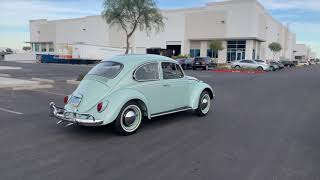 1965 VW Volkswagen Beetle Bahama Blue Old Volkswagen Beetle Blue