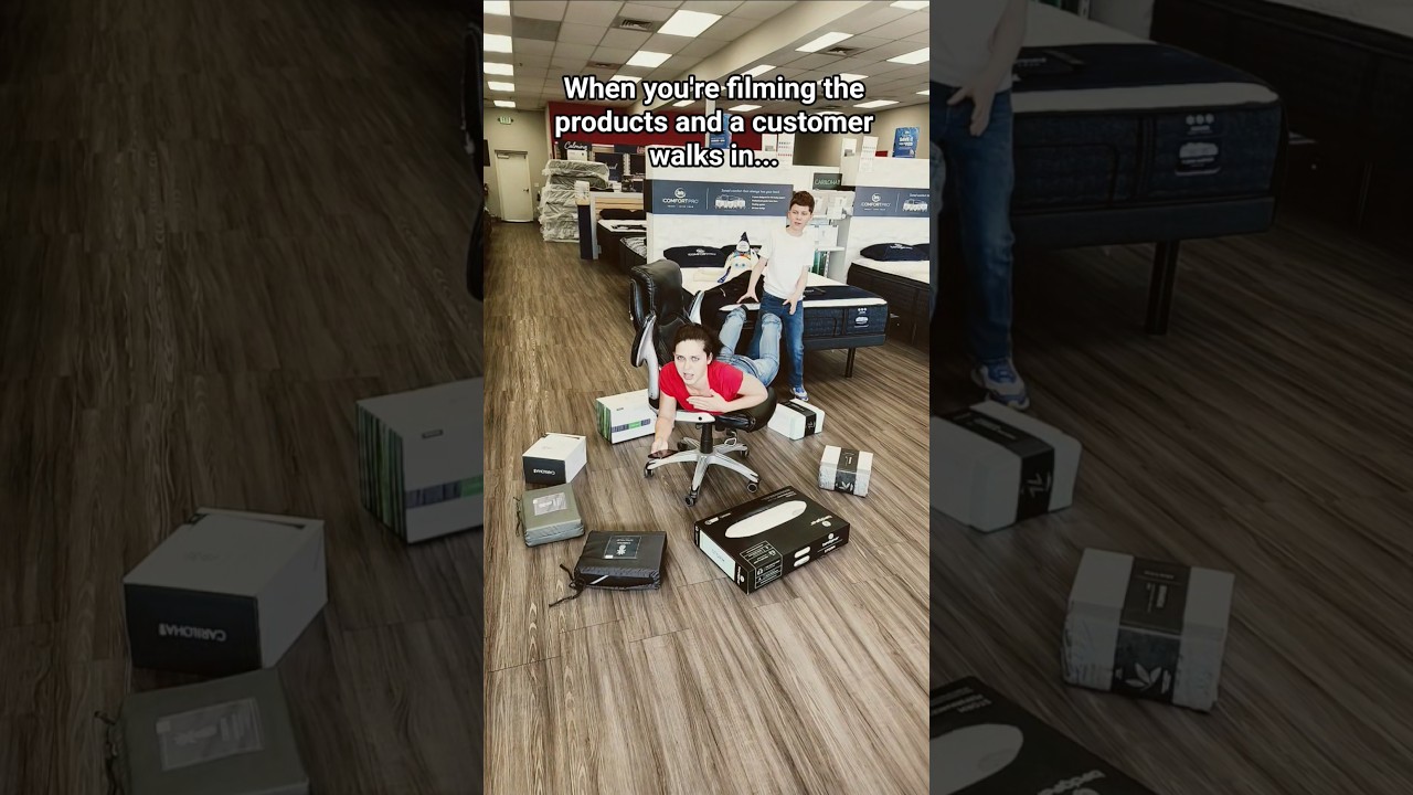 Filming When A Customer Walks In 