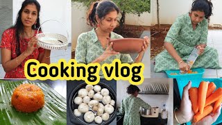Tuesday cooking vlog♥️ || Afternoon to Evening Vlog || Carrot Halwa 😋||simple Mushroom Kulambu