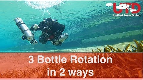 3 Bottle rotation, moving a cylinder to and from a leash in technical diving