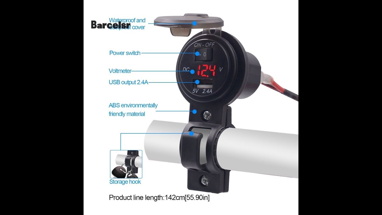 TVS XL100 - USB PHONE CHARGER INSTALLATION - YouTube