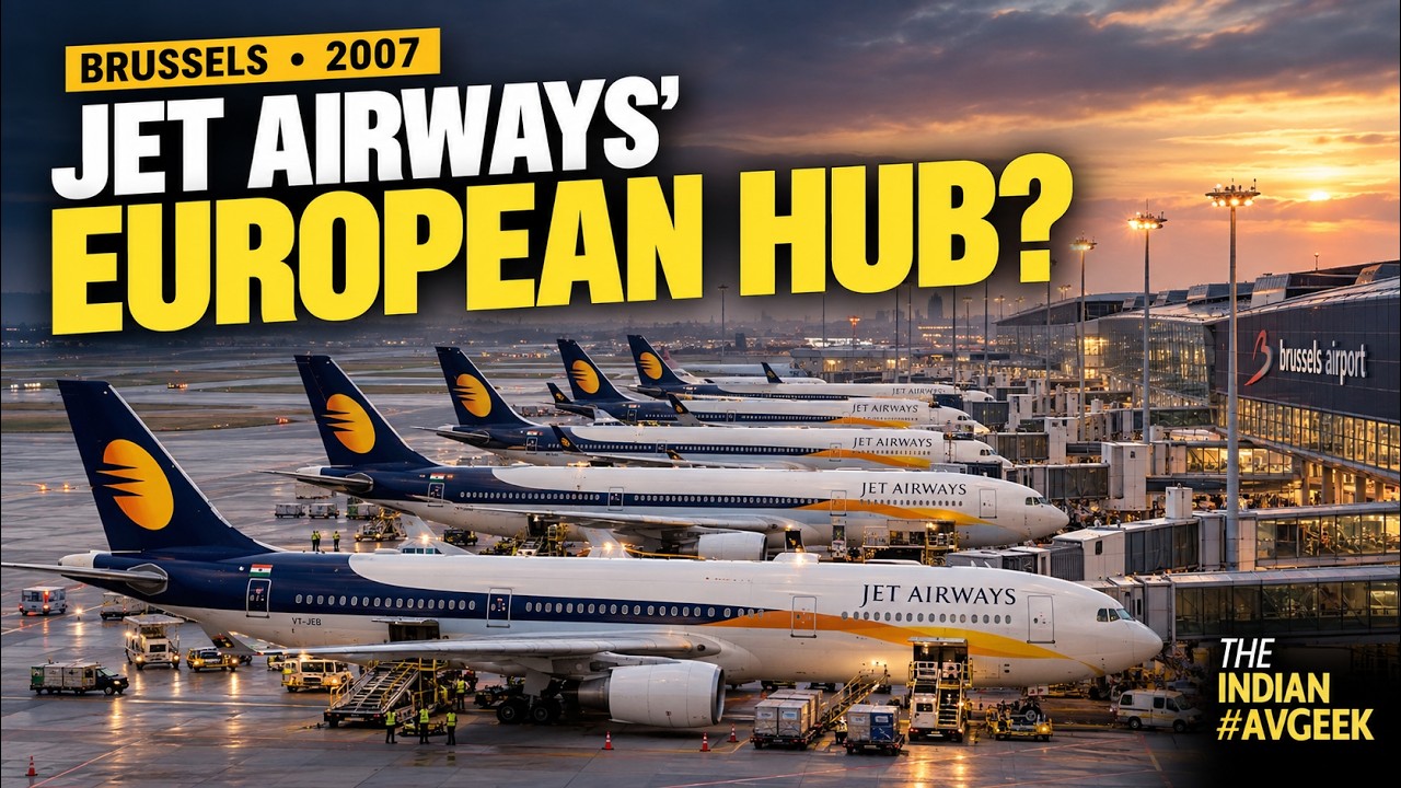 How Jet Airways Built Its Brussels Airport Scissor Hub | The Story Behind the 2007 Coup