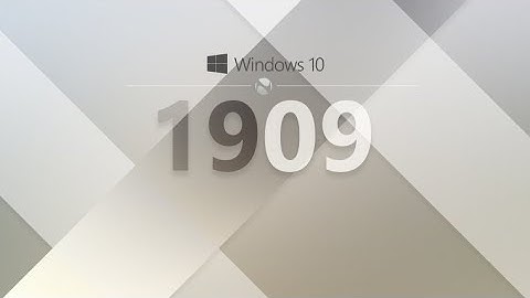 Download windows 10 ISO 1909 Version.