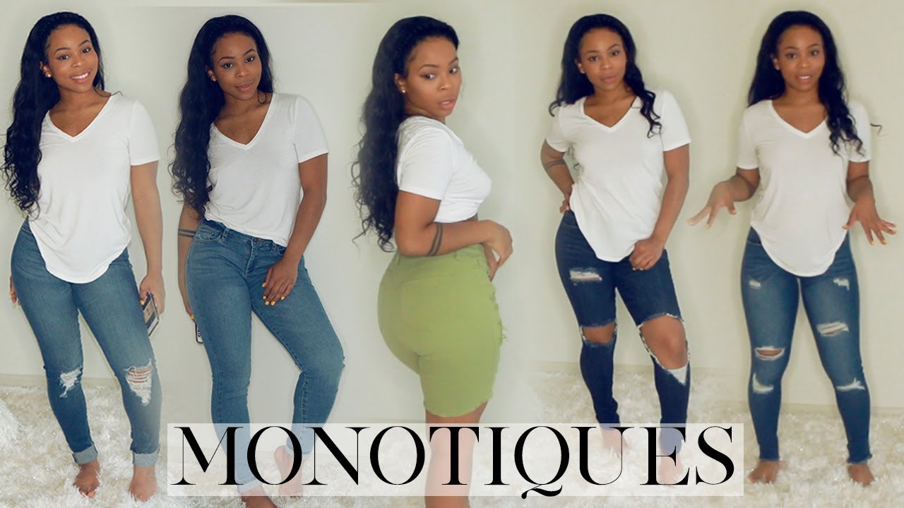 Are Monotiques Jeans Better Than Fashion Nova? EXTREMELY HONEST  Try-On Haul Hmm Let's See