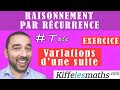 Raisonnement par récurrence. Variations d'une suite. EXERCICE 4.