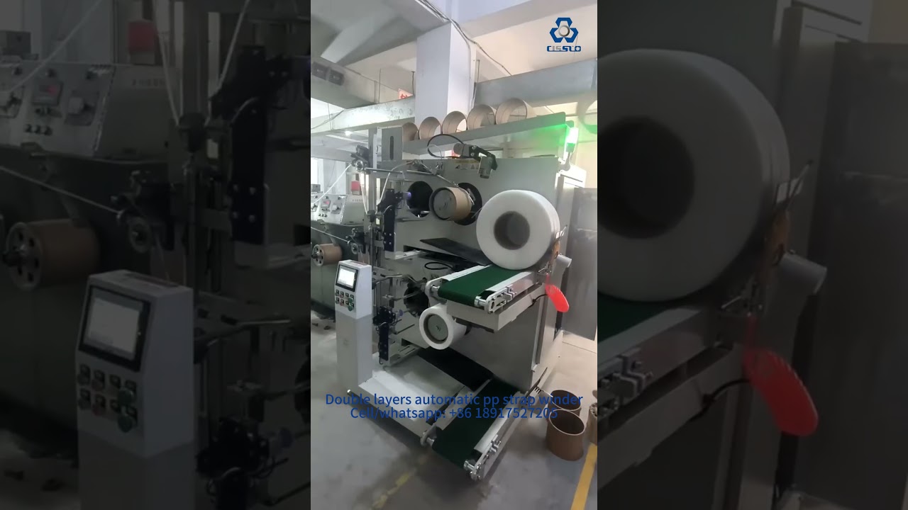 AUTOMATIC STRAP WINDING MACHINE | PET | PP | STRAPPING BAND | BELT | WINDER | COILER | POLYPROLYLENE