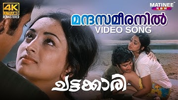 Mandasameeranil Video Song | 4K Remastered | Chattakari | K. J. Yesudas | Lakshmi | Mohan Sharma