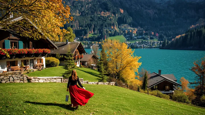 Autumn Has Arrived In Switzerland🇨🇭Iseltwald , Most Beautiful Swiss Village 