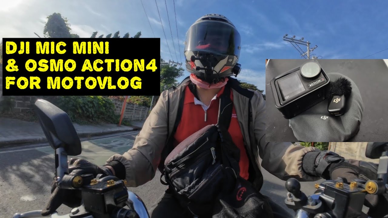 Dji mic mini and osmo action 4 . Set up and settings. 