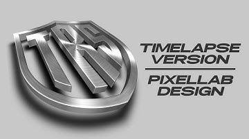 TIMELAPSE | 3D Logo Design In Pixellab
