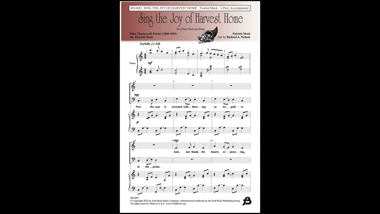 Sing the Joy of Harvest Home