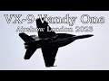 Us navy fa18f vandy one arrival from vx9 in 4k  airshow london  20230908