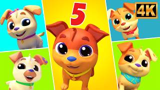 five little puppies went out one day kids song baby learning