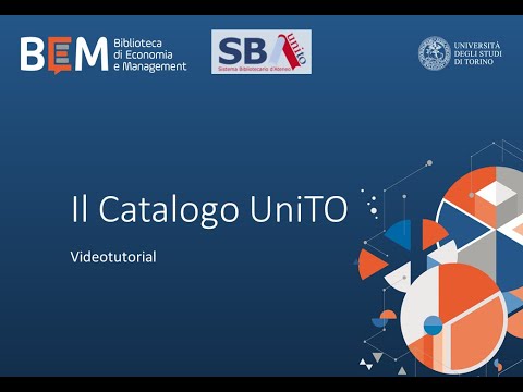 How to use the UNITO Catalogue