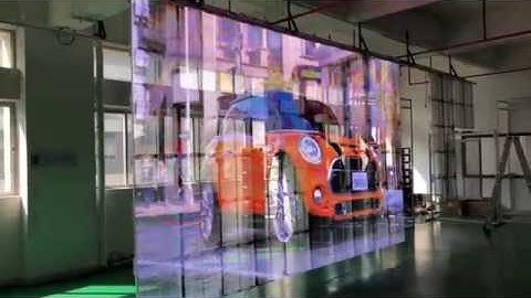 P3 91 Transparent LED Screen Display / P3.9 Transparent LED Display Curtain