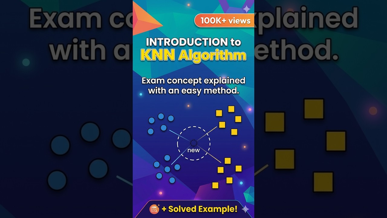 Introduction to KNN Algorithm With Solved Examples - YouTube