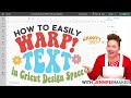 How to Warp Text in Cricut Design Space | NEW Feature!!