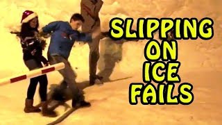 People Slipping on Ice FAILS 2017 - 2018 [NEW] by FunnyClix 28,420 views 6 years ago 2 minutes, 41 seconds