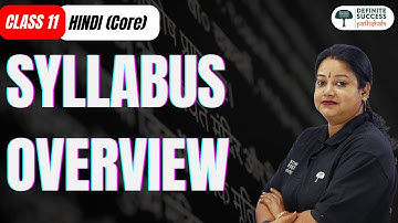 Class 11 Hindi Syllabus (Core) | CBSE Class 11 Hindi Syllabus Overview | By Rupali Mam