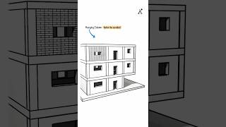 Wrong Construction Practices: Hanging Columns Are a Big No! 🚫