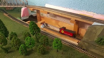 Hidden staging track train detector