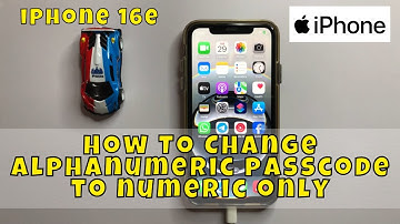 How To Change alphanumeric passcode to numeric only in iPhone 16e