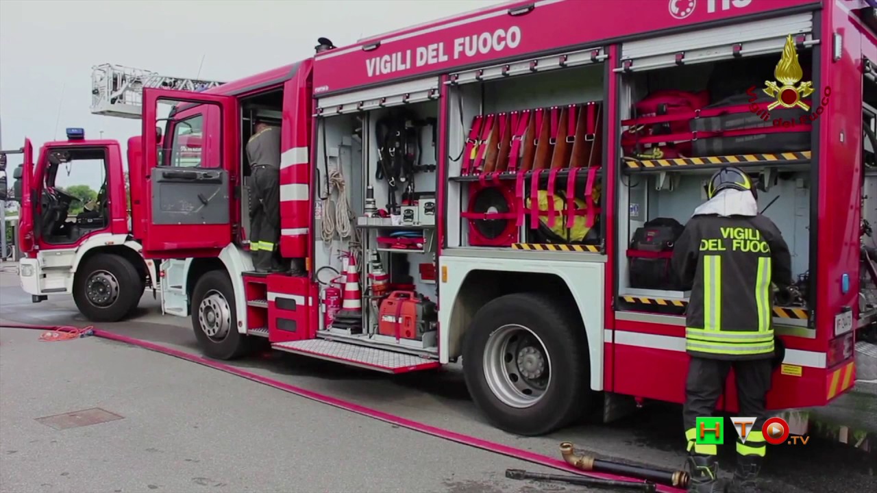 Vigili del Fuoco - Zibido San Giacomo (MI) – Intervento per incendio in un appartamento - www.HTO.tv