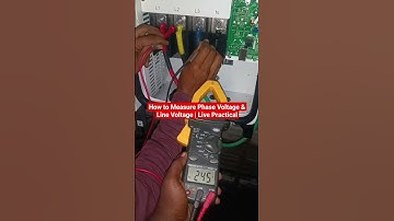 How to Measure Phase Voltage & Line Voltage | Live Practical #multimeter #3phase